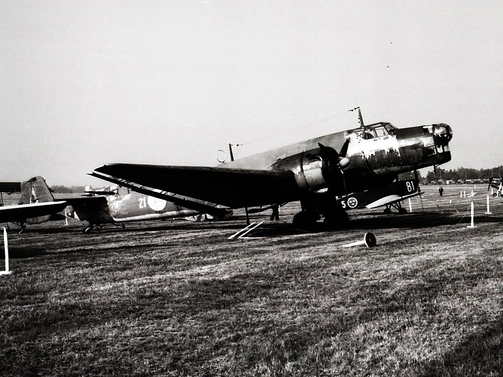 L'unico Ju 86 rimasto, fotografato nel 1976