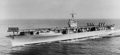 La USS Ranger in mare aperto negli anni 30'