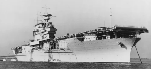 La USS Yorktown ancorata in Virginia